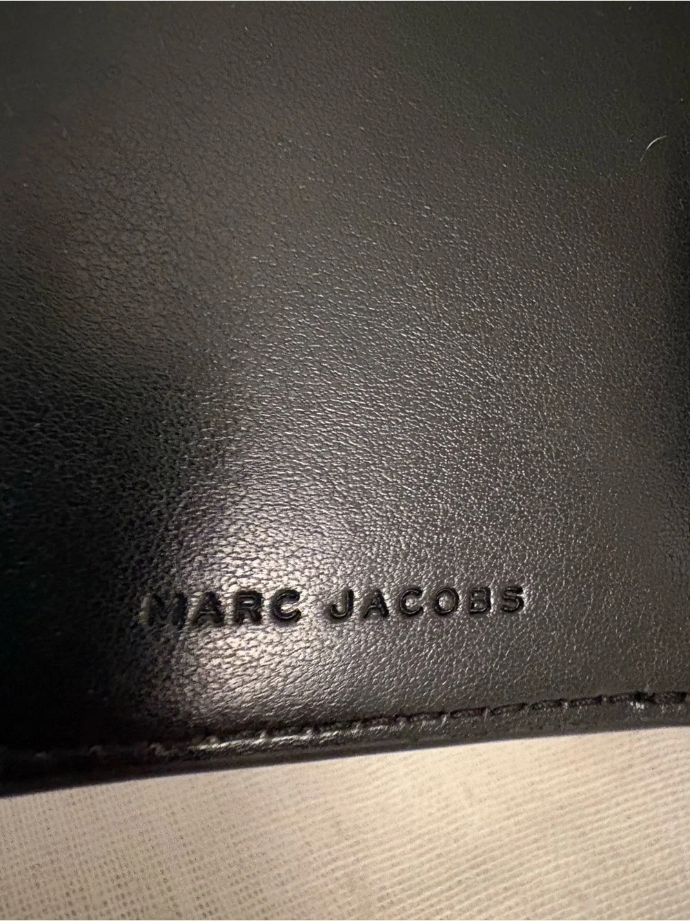 Marc Jacobs Black Pebbled Leather Hobo Shoulder Bag + Matching Wallet Gold Hardw